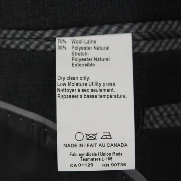 42R Michael Kors Mens‎ Sportcoat Blazer Jacket Wool Blend grey E04539 - Picture 7 of 9